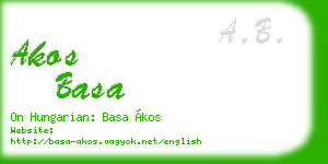 akos basa business card